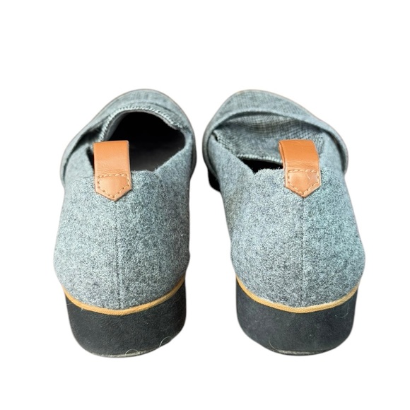 Dr. Scholl's Shoes Webster Loafer Grey Flannel w/ Plaid Pattern Vamp Size 8.5 - Picture 8 of 11